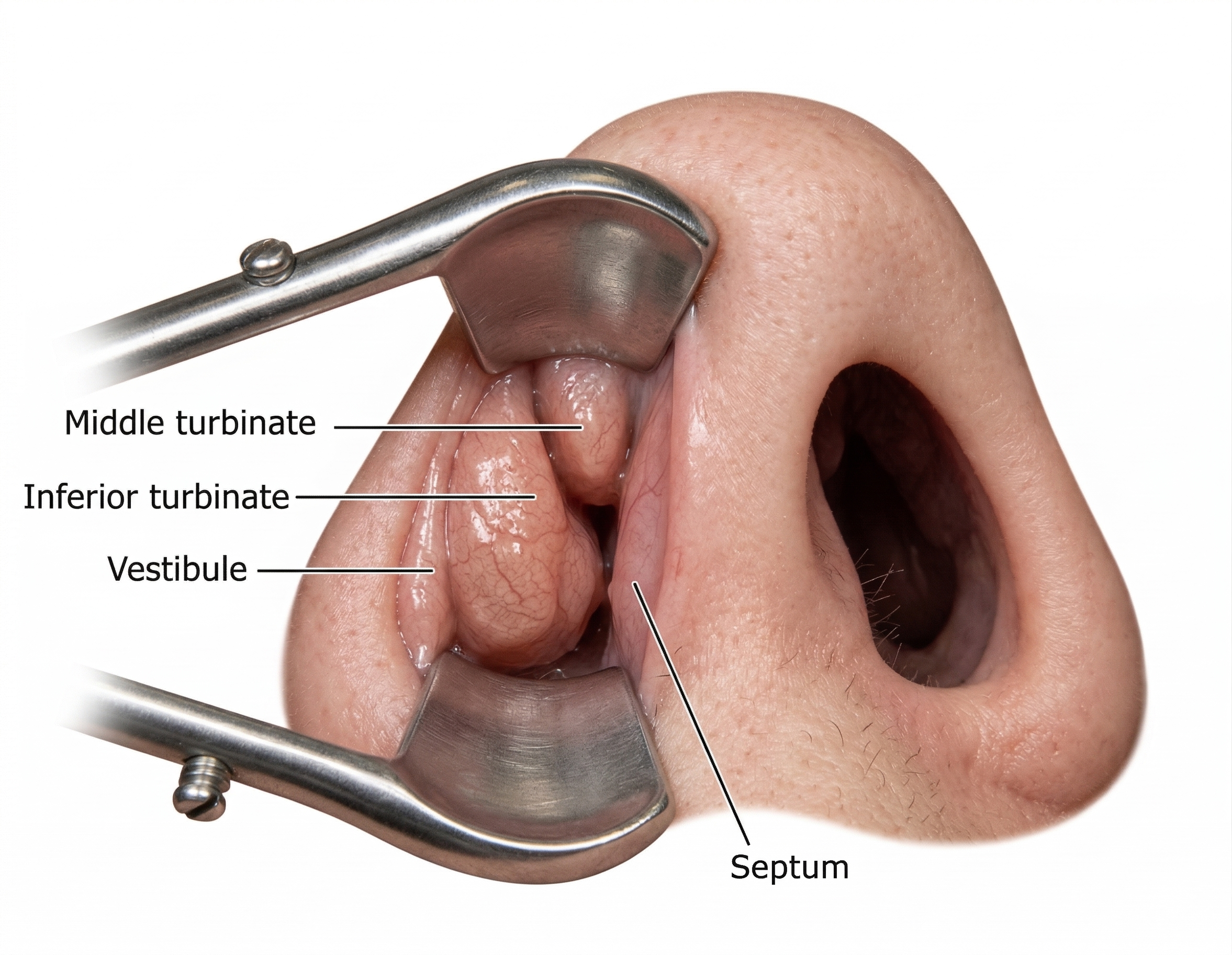 Anterior Rhinoscopy View of Nasal Cavity